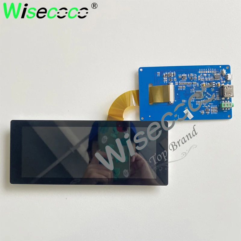 

6.86 inch IPS 1280x480 touch LCD screen with HDMI micro USB driver board for automotive display raspberry pi display