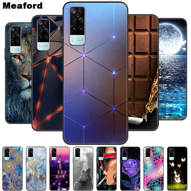 Cute Cartoon Shockproof Soft Silicone TPU Back Cover - Enhanced Protection and Style