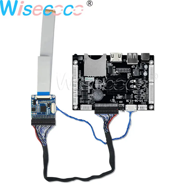 Wisecoco 15,6 дюйма 1366 × 768 TFT ЖК-дисплей 30 контактов eDP LVDS HDMI IEC I/O USD SD плата контроллера драйвер питания памяти