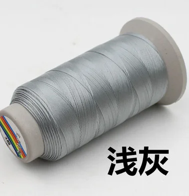 light grey 2 rolls 210D высокая прочность толстая нейлоновая швейная нить для швейной машины кожаный диван Холст Джинсы Брюки diy аксессуары 21colors1395 - Цвет: light grey 2 rolls
