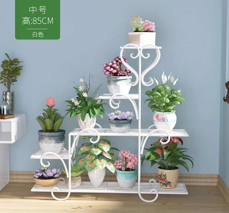 

Flower rack indoor green Luo balcony flower rack iron art pendant orchid rack living room floor type simple flower pot rack