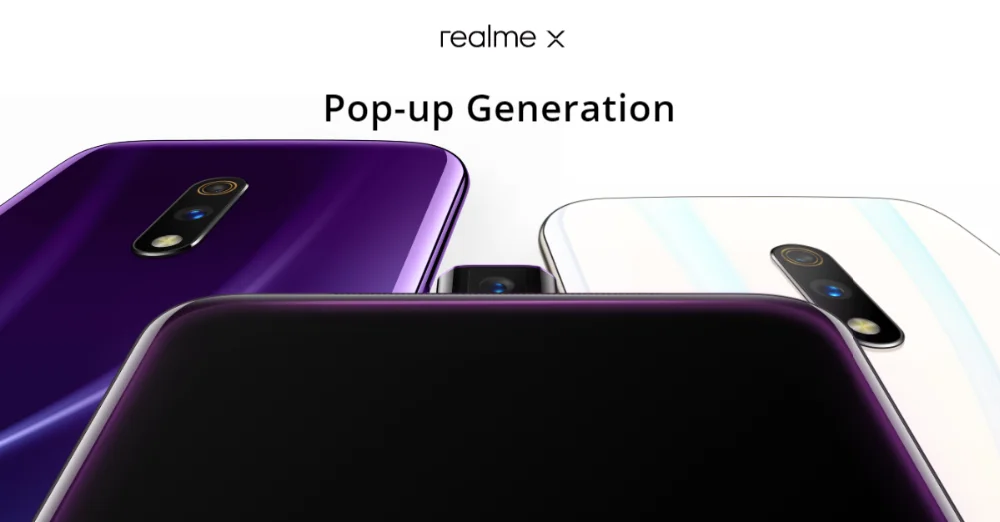 Original realme X 8GB 128GB Snapdragon 710 Moblie Phone 6.53'' Full Screen Pop-up Front Cam Cellphone 20W VOOC Fast Charge 3.0