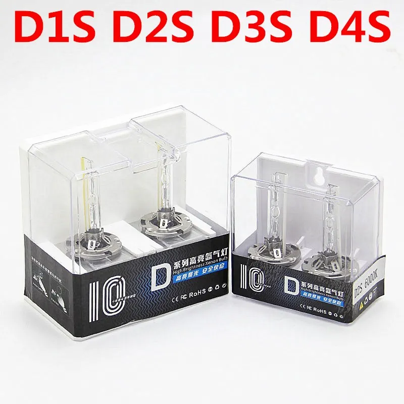 2 шт. 55 Вт ксеноновая лампа D1S D2S D3S D4S хорошего качества OEM HID | Автомобили и