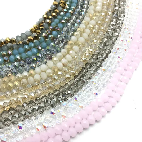 1mm/2mm/4mm/6mm/8mm Crystal Rondel Beads Faceted Glass Beads for Jewelry  Making DIY accessories Wholesale Lots Bulk - Price history & Review, AliExpress Seller - BOHOEVER Store