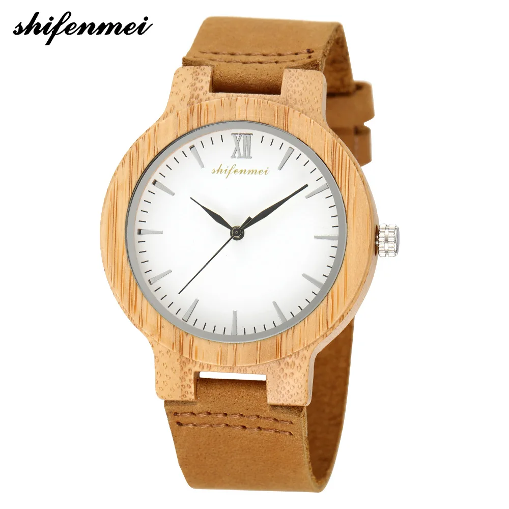 

Hot Selling Wood Table Men Fashion Calendar Quartz Watch Wood Table