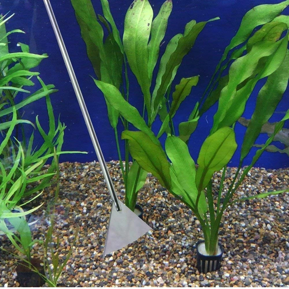 Aquarium Cleaning Accessory Stainless Steel Scissor Tweezers Spatula Algae Scraper Storage Rack Fish Tank Aquascape Plant Tool