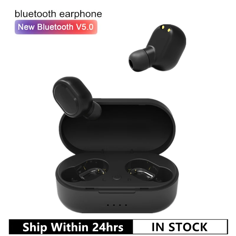 Bluetooth наушники M1 5 0 VS Redmi Airdots беспроводные TWS с шумоподавлением гарнитура зарядным