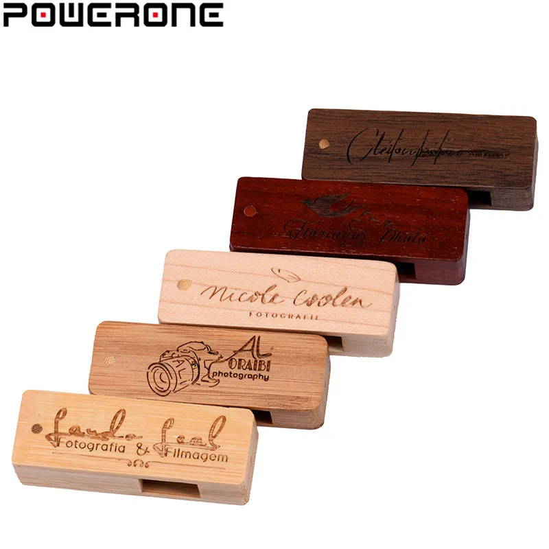 POWERONE USB 2 0 деревянный квадратный армейский нож Pendrive 64 ГБ 32 16 8 4 Usb флэш накопитель