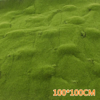 

100x100cm Artificial Fake Moss Green Plant Mat Household Home Garden Wall Design