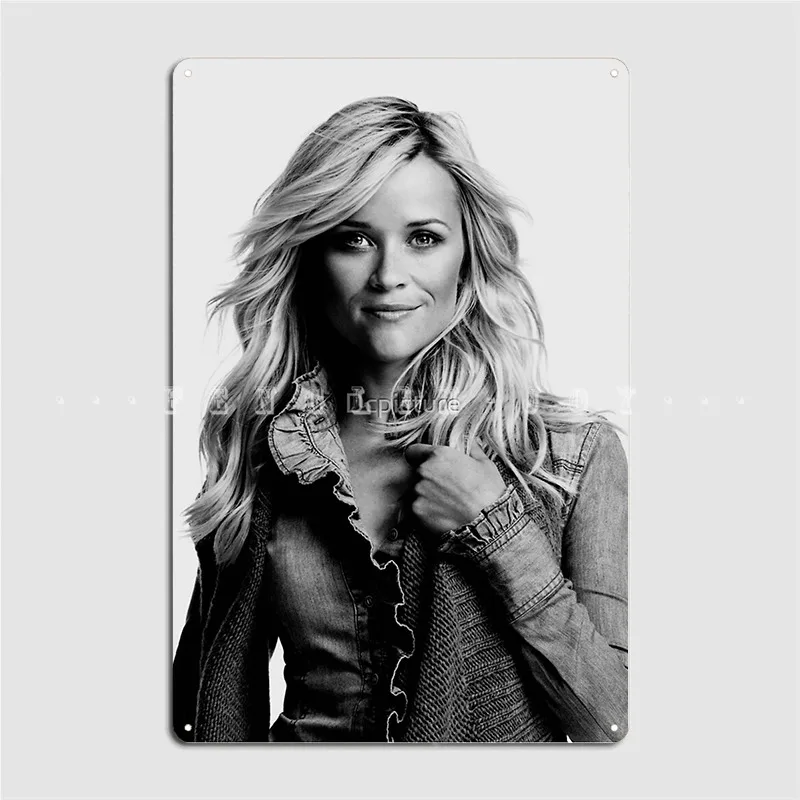 

Reese Witherspoon Metal Sign Cinema Living Room Vintage Cinema Wall Plaque Tin sign Poster