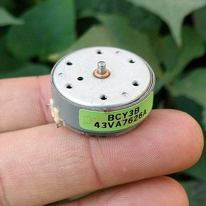 DC 3V Mini Mute 400 Solar Power Motor Ultrathin Small Round Motor DIY FO
