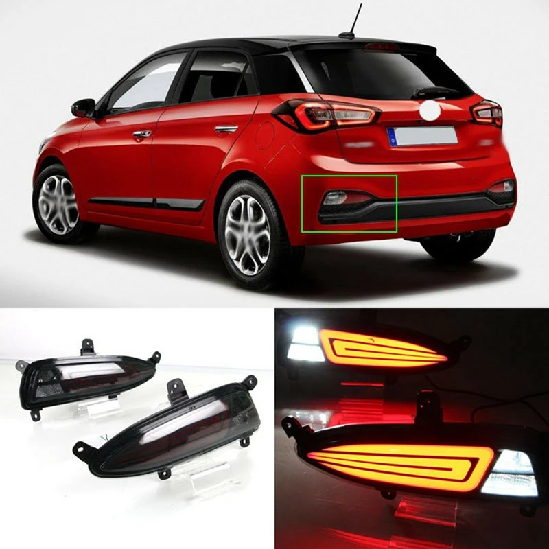 Car Led Rear Bumper Light Reflector Fog Brake Lamp Turn Singal