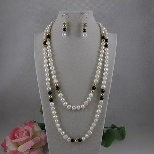 Natural Freshwater Pearls Necklace  Freshwater Pearl Chain Necklace -  120cm Women's - Aliexpress