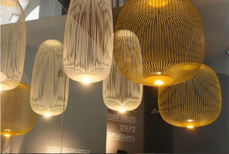Постмодерн Nordic Birdcageg Foscarini спиц 1/2 подвесной светильник светодиодный Индивидуальные Дизайнерские Спальня Ресторан Бар Обеденная кафе