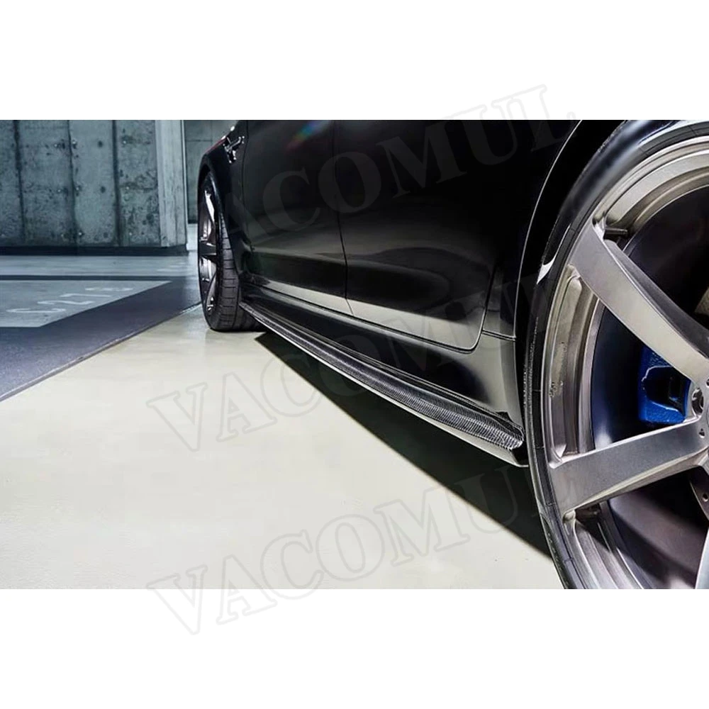 Боковые юбки из углеродного волокна для BMW 5 серии F90 M5 G30 M SPORT 2018 2019 молдинги на