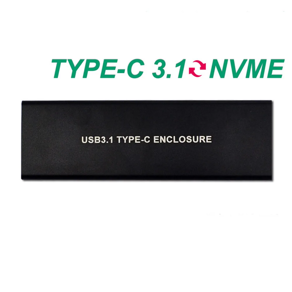 USB3.1 к M.2 NVMe Настольный ПК диск Адаптер Тип C тонкий разъем жесткий диск M ключ портативный мобильный ящик HDD корпус внешний