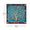 LESIDA Pure Silk Scarf Women Large Shawls Stoles Tree Print Square Scarves Echarpes Foulards Femme Wrap Bandanas 130*130CM 1303 4
