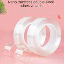 Double Sided Nano Tapes Waterproof Wall Stickers Reusable Heat Resistant Bathroom Home Decoration Transparent  Kitchen Gadgets