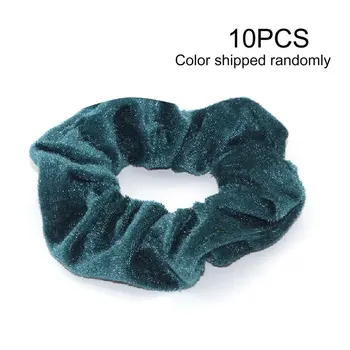 

Colorful Velvet Hair Scrunchies Set Elastic Hair Bobbles Hair Accessories Ropes for Women Solid Color Hair Bands