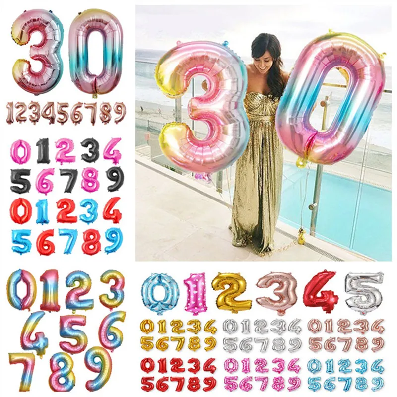 Гелиевые шары большого размера фольгированные надувные розового золотого