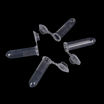 

200Pcs Micro Centrifuge Tube Test Tubing Vial Clear Plastic Vials Container Snap Cap For Sample Specimen Laboratory Supplies 2ML
