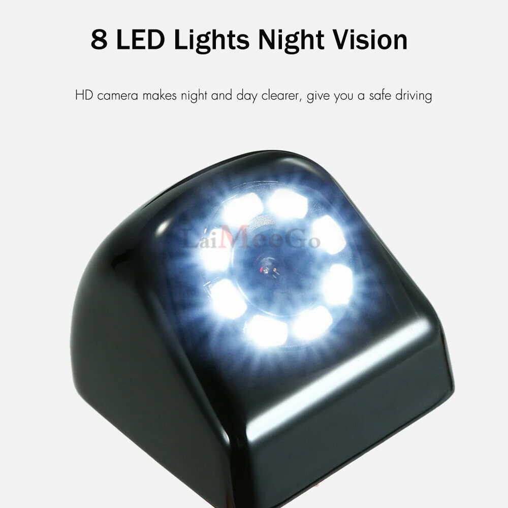 wireless car Rear View Camera Universal 8 LED Night Vision Backup Parking Reverse Camera Waterproof 170 Wide Angle HD (2)