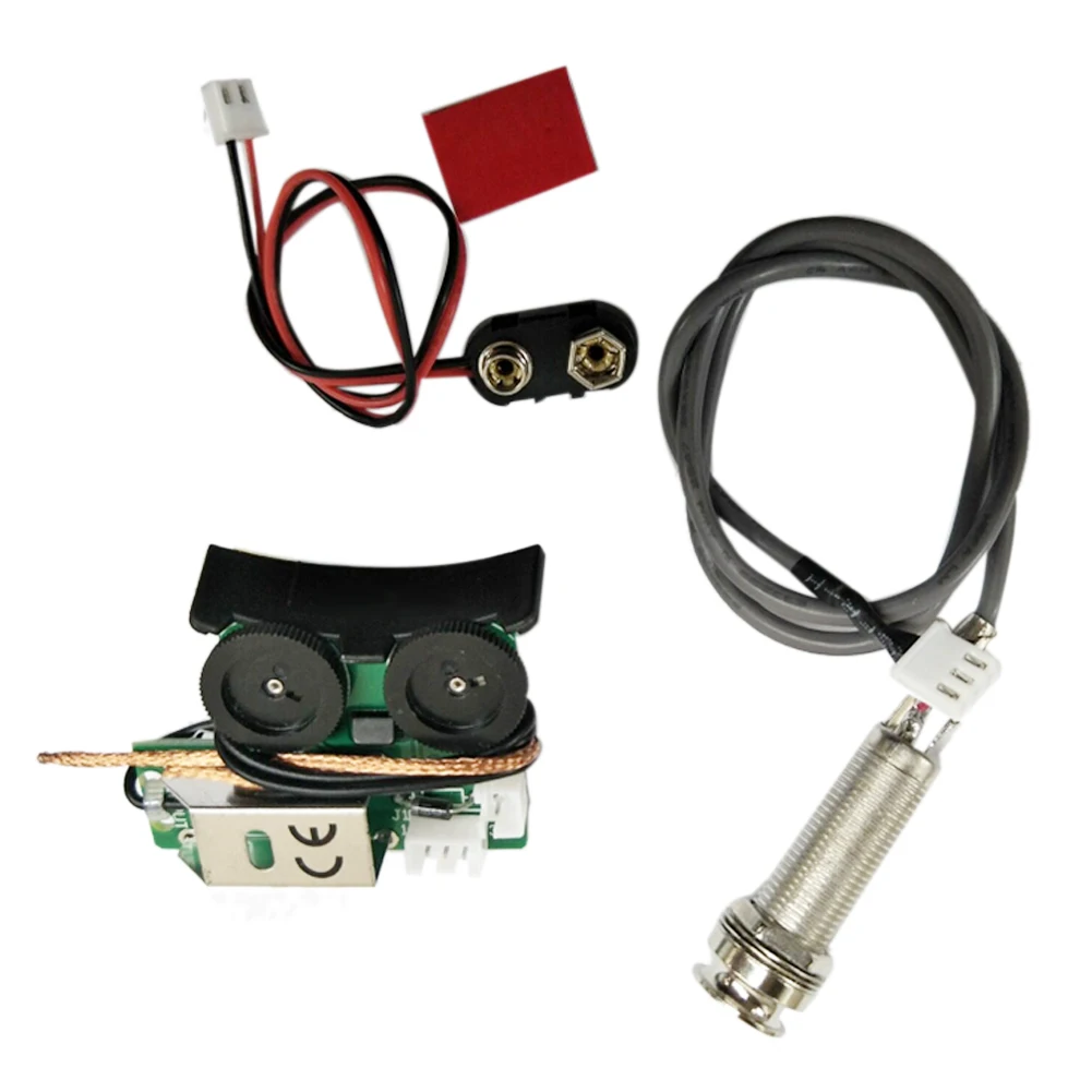 Под Седло Piezo Pickup Бортовая Система предварительного усиления для акустической