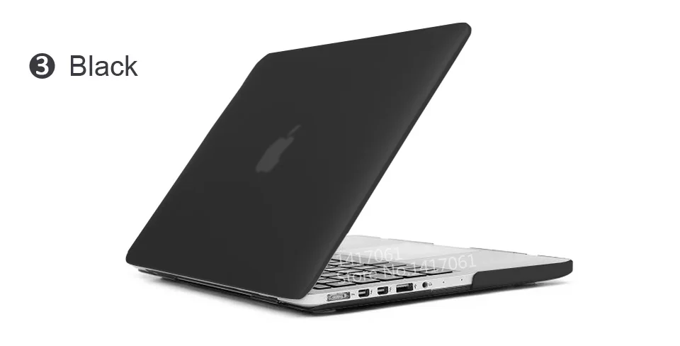 Для Apple macbook Air Pro retina 11 12 13 15 для Mac book 13,3 дюймов с сенсорной панелью+ прозрачная накладка на клавиатуру - Цвет: Matte Black