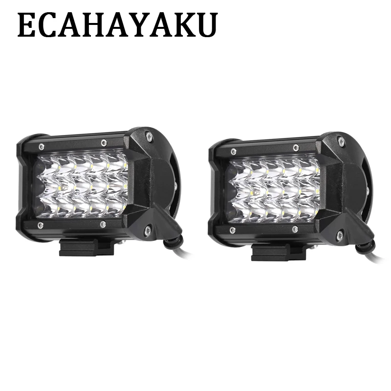 Трехрядсветодиодный Светодиодная лампа ECAHAYAKU 2 шт. 5 дюймов 54 Вт 6000 лм