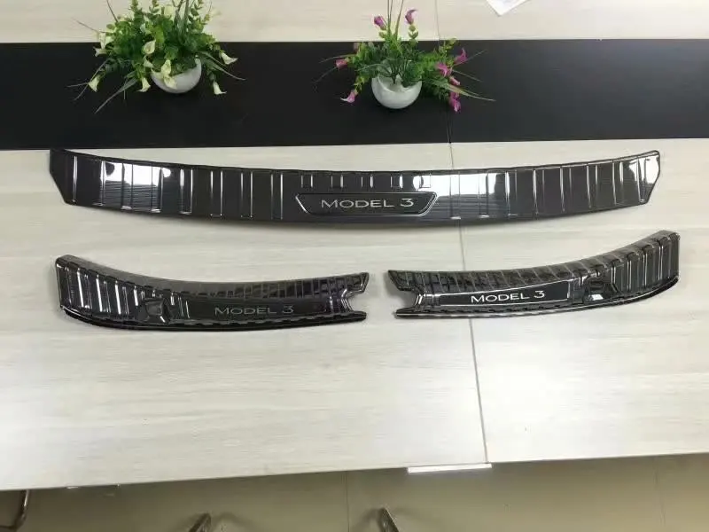 19 Tesla Model3 extrapoistion заднее крыло только модифицированный порог для автомобиля Декор для багажника