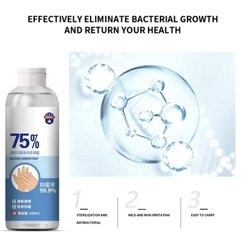 

New New 100ML hand sanitizer antibacterial gel deodorant quick-drying gel disinfection 75% antibacterial and antibacterial
