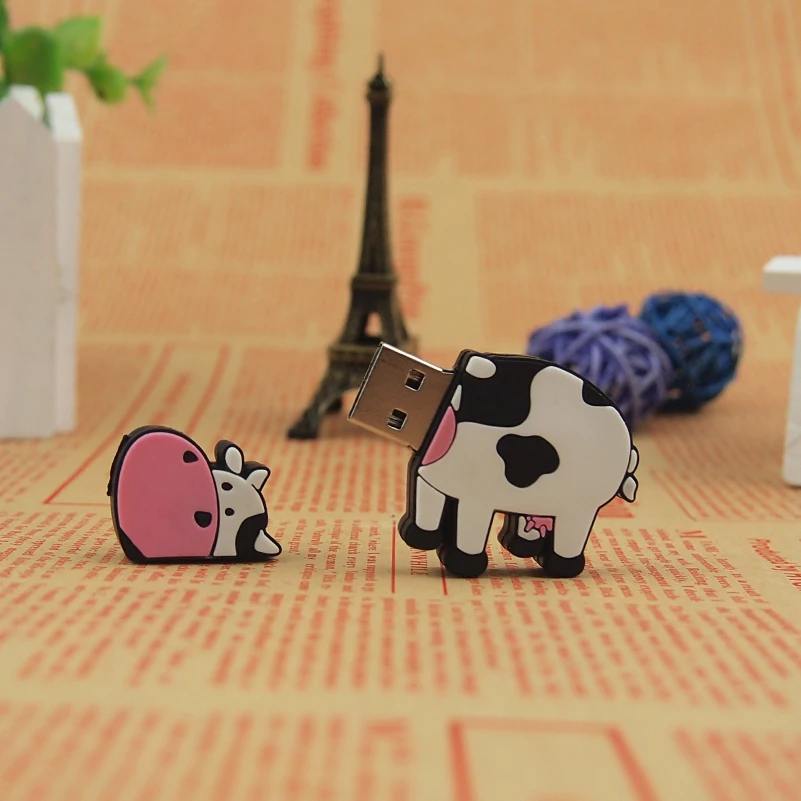 USB флеш накопитель в форме коровы 4 ГБ 8 16 32 64 ГБ|USB флэш-накопители| |