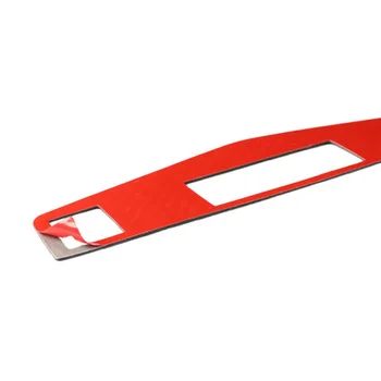 

Cover CD Panel Sticker Accessories Auto 2Pcs Interior Carbon Fiber Black