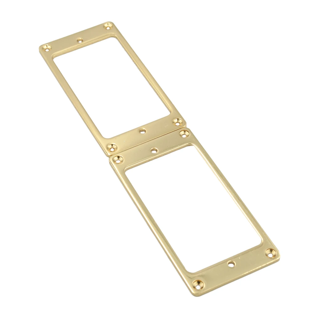 Pack of 2 Flat Humbucker Pickup Mounting Rings for LP Electric Guitar - Golden