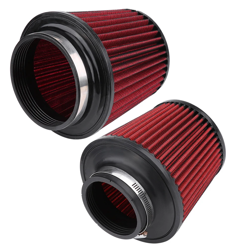 

Universal Car Modification High Flow Inlet PU Cotton Gauze Air Intake Round Cone Air Filter Cleaner Accordion mesh design