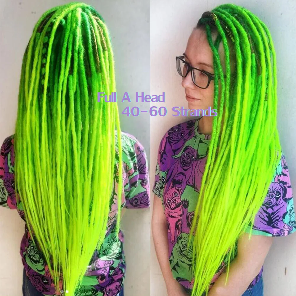 SallyHair 100% Handmade Dreadlocks For Women Men Ombre Color