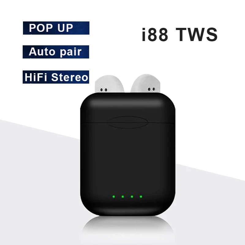 

Original i88 TWS 5.0 Wireless Blutooth Earphone Mini Touch Earbuds Stereo Headset Binaural Call Headphones PK i80 i10 i12 i20