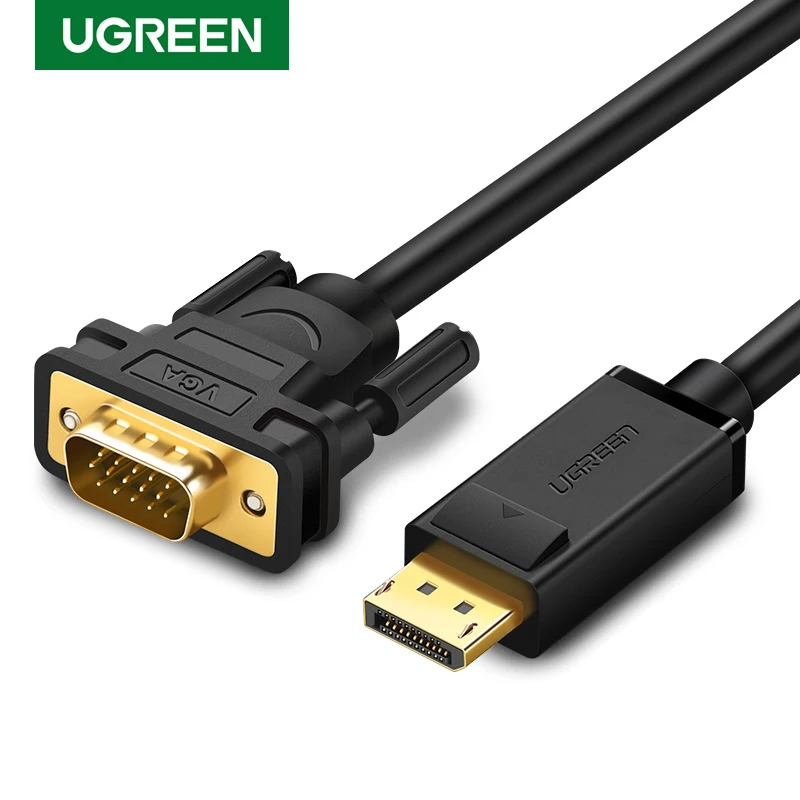 Переходник Ugreen с портом дисплея в VGA адаптер разъемом DP Папа-VGA для ноутбука
