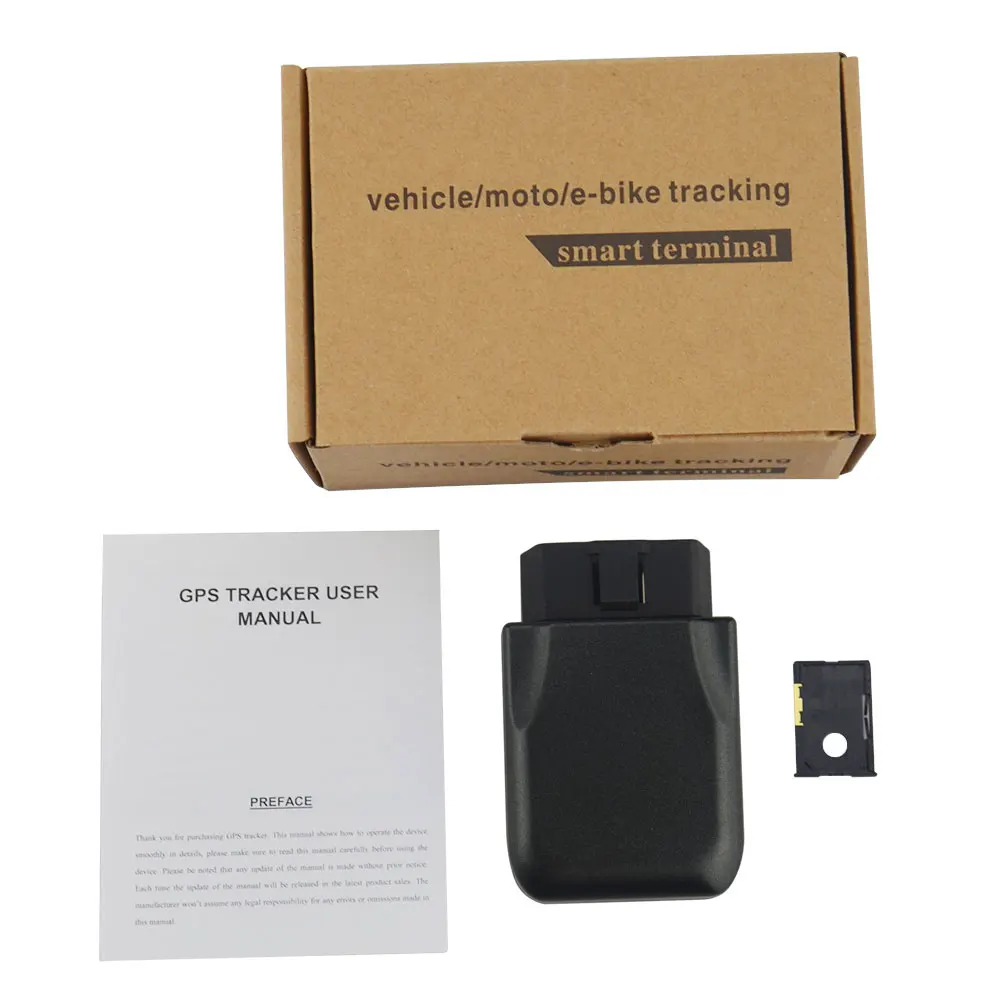 TK206 OBD2 GPS GPRS система слежения за автомобилем в режиме реального времени с Geofence