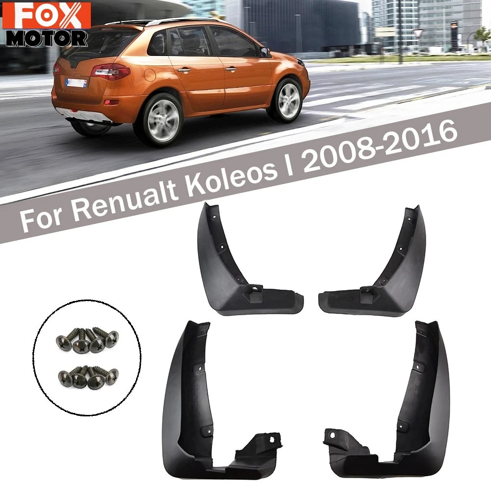 For Renault Koleos 1 2008-2016 Set Car Mud Flaps Mudflaps Splash Guards Flap Mudguards Fender Front Rear 2009 2010 2011 2012 | Автомобили