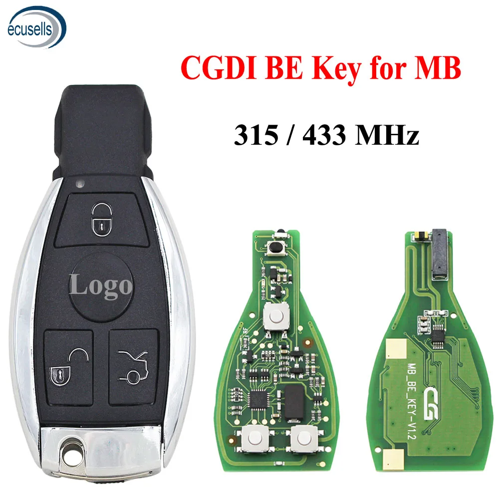 CGDI Smart Remote Key for Mercedes Benz Supports BGA 315MHz or 433MHz Buttons Support all FBS3 and Automatic Recovery | Автомобили и