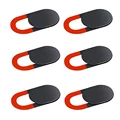 6pcs red black