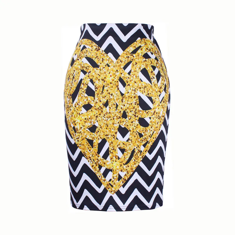 S-4XL женские юбки-карандаш романтическая Эйфелева башня с принтом Вестерн фасион девушка тонкие брюки плюс размер bodycon - Цвет: WWP099