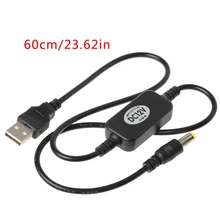 USB 5 В к DC 12 В 5,5x2,1 мм повышающий кабель питания Boost Line для маршрутизатора светодиодные ленты