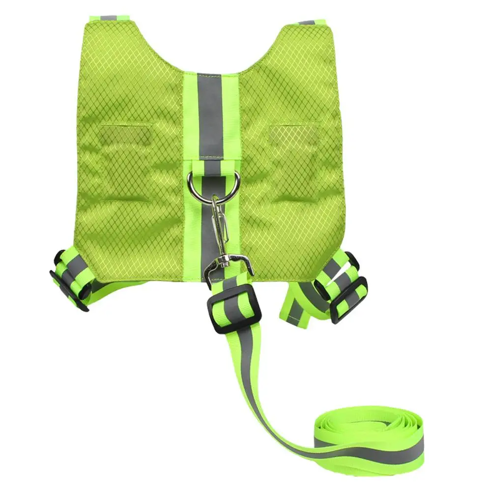 

Reflective Vest High Visibility Child Student Kid Reflective Vest Anti-lost Traction Rope Safety Vest Jacket Road Traffic