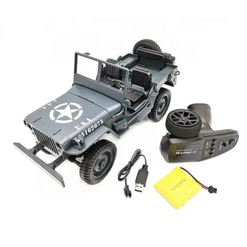 

C606 1:10 RC Car 2.4G 4WD Convertible Remote Control Light Jeep Four-Wheel Drive Off-Road Military Climbing Car Toy Kid Gift