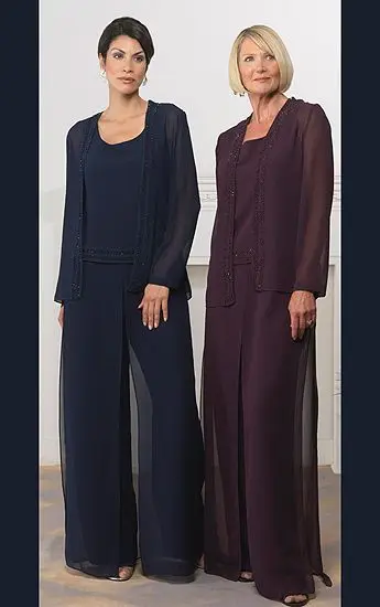 mother of the bride pant suits plus