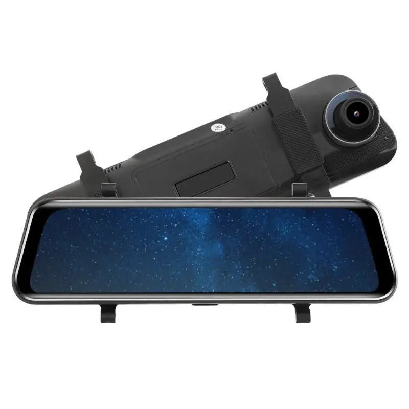 Phisung H50+ двойной объектив Автомобильное зеркало заднего вида DVR видеорегистратор с парковочным радаром Голосовое управление 140 градусов 9,66 дюймов ips сенсорный экран