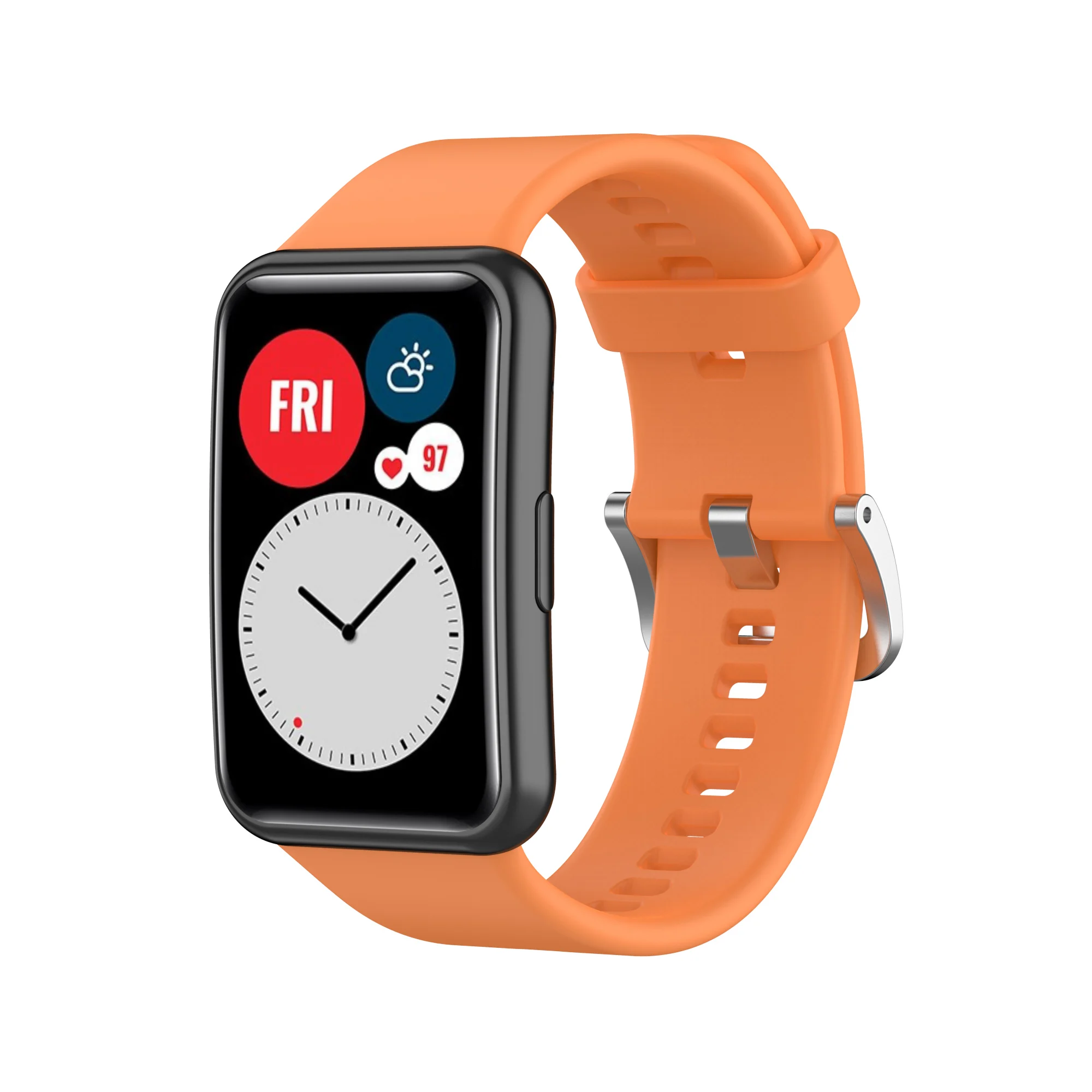 Силиконовый сменный ремешок для Huawei Watch Fit часов TIA B09/TIA B19 спортивный браслет на