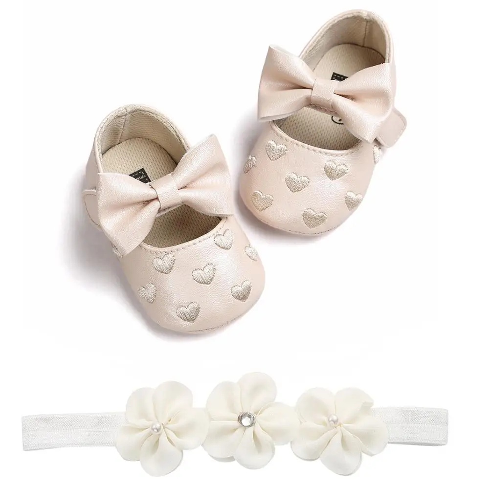 Летняя обувь для маленьких девочек и мальчиков; обувь принцессы из искусственной кожи; мокасины для новорожденных; обувь для малышей с бантом; обувь для крещения; повязка на голову